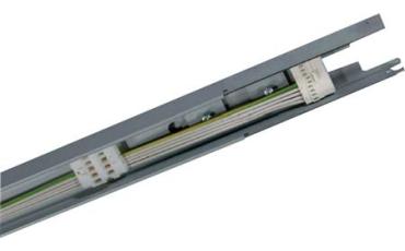 Support rail for fluorescent tube systems