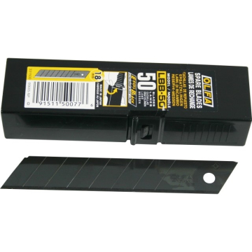 Olfa Knivblad sort 18MM bræk-af (50)  - Billede 1