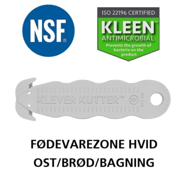 Klever nsf kniv fødevarezone hvid