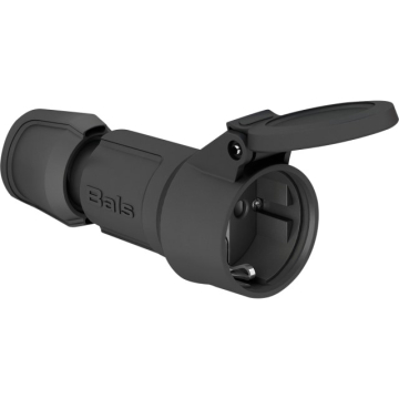 Bals Slagfast forlængerled 16A 250V ip54 sort - Billede 1