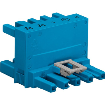 Wago 5-polet h-blok dali blå 2k
