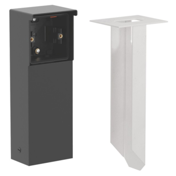 Søjle 1 modul med spyd, sort