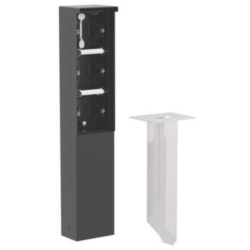 Søjle 3 modul med spyd, sort