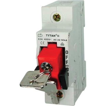 Niko Blokeringsskuffe rød med nøgle - Billede 1