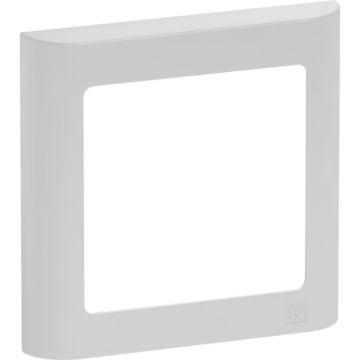 LK Fuga soft ramme 1 modul lysegrå  - Billede 1