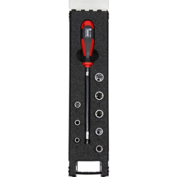 Tecos Topnøglesæt 6-13MM flex skruetrækker - Billede 1