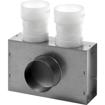 Nilair boks lav f/ventil ø100/2x75