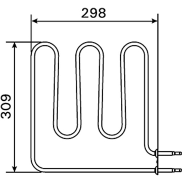 Welldana Vega varmeelememt for vega 4,5 kw - Billede 1