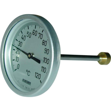 Sørensen & Kofoed Sørensen & Kofoed termometer 0-120&deg; ø65. 100mm føler.kl 1 - Billede 1