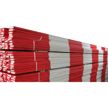 Afspærringsbom rød/hvid 4 mtr - Billede 1