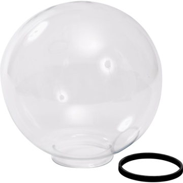 Fakkel kugle glas Ø300 klar - Billede 1