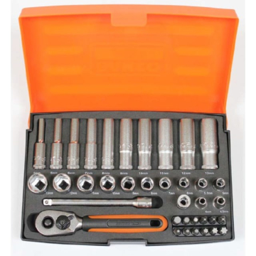 Bahco Topnøglesæt 1/4'' 37 dele - Billede 1