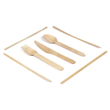 Træbestik kniv 16,5cm 100stk pak - Billede 1