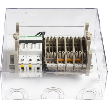 Målerklemrække 3-pol 2a d trafomåling - Billede 1