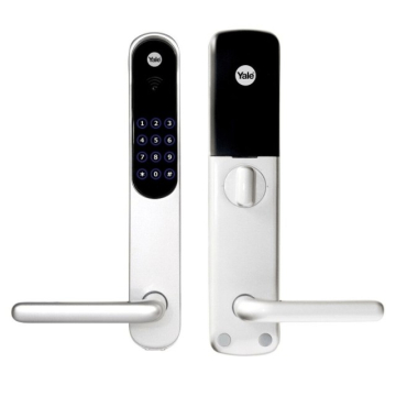 Yale doorman Lang skilte sæt uden/låse kasse, sølv