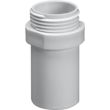 Purus Overgang nippel & indstik hvid 32mmx1''  - Billede 1