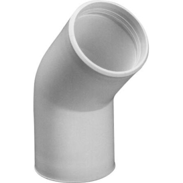 Purus Vinkel 45 grd indstik/indstik hvid 32 mm - Billede 1