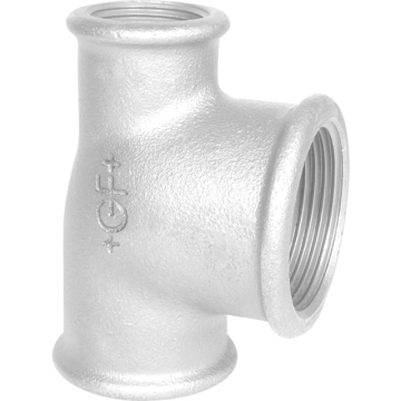 GF  t-stykke galv. 1x1x1/2  - Billede 1