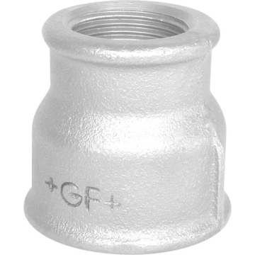 GF  formmuffe galv. 2x1 1/4  - Billede 1