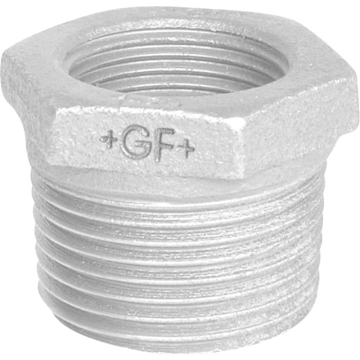 GF  nippelmuffe galv. 1 1/4x1/2  - Billede 1